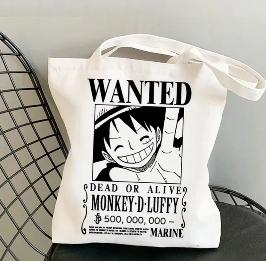 One Piece Luffy WANTED V2 Tote Bag – WeebWorld