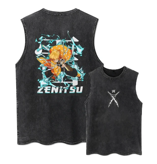 Demon Slayer Zenitsu Tank Top