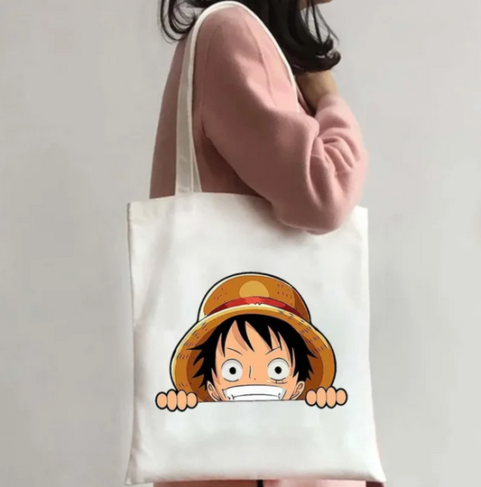 One Piece Luffy Peaking Tote Bag